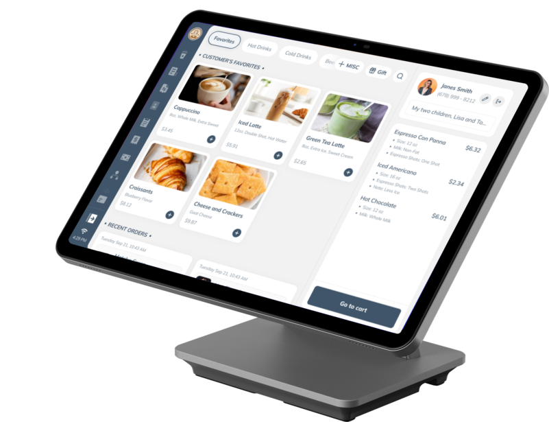 joe POS barista ordering screen