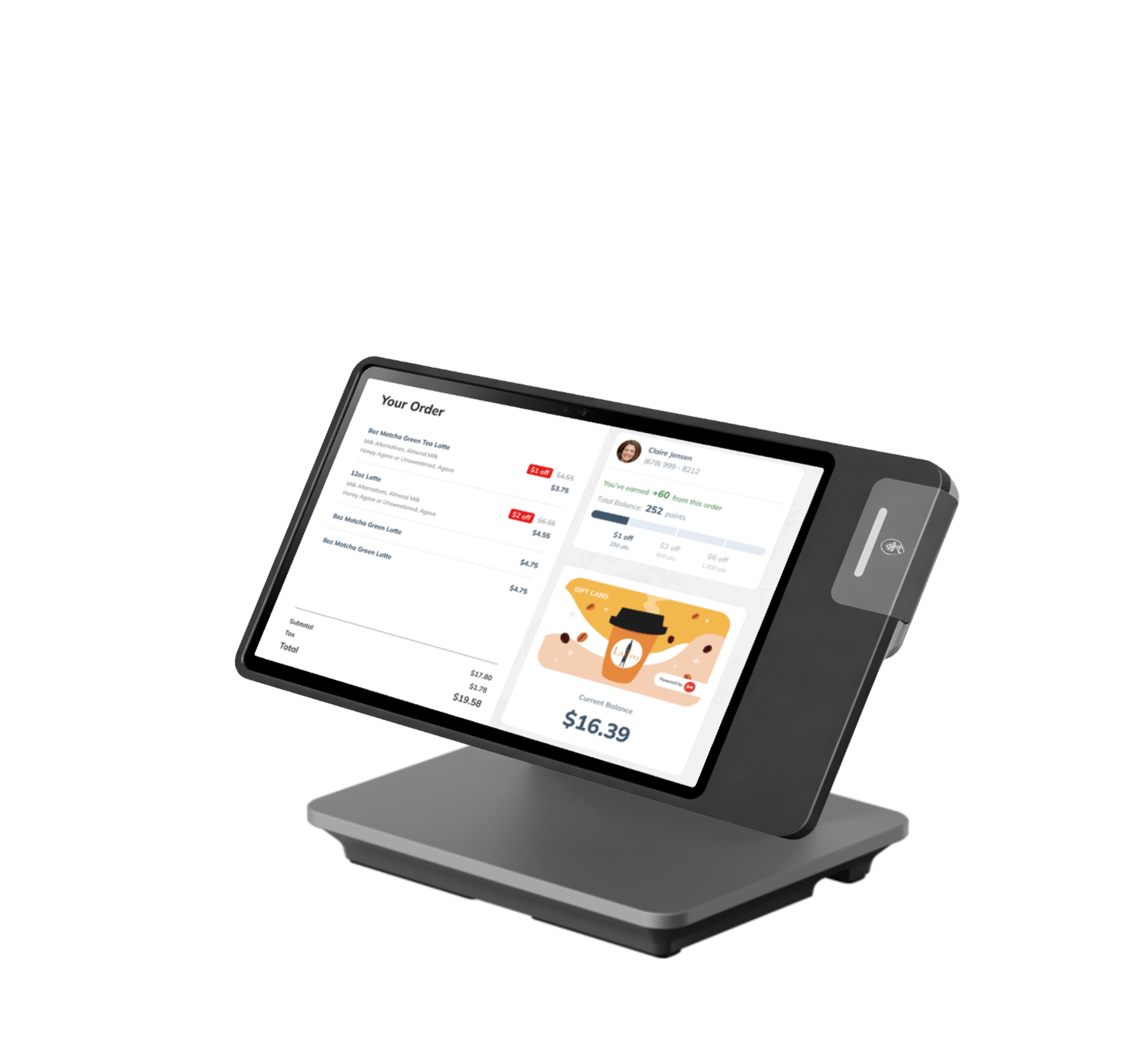 joe POS system in a coffee shop